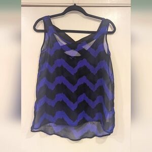 Purple Black Women's Top Size Medium